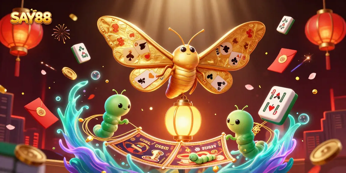 SAY88 offers an immersive casino experience with engaging characters and golden casino elements.
