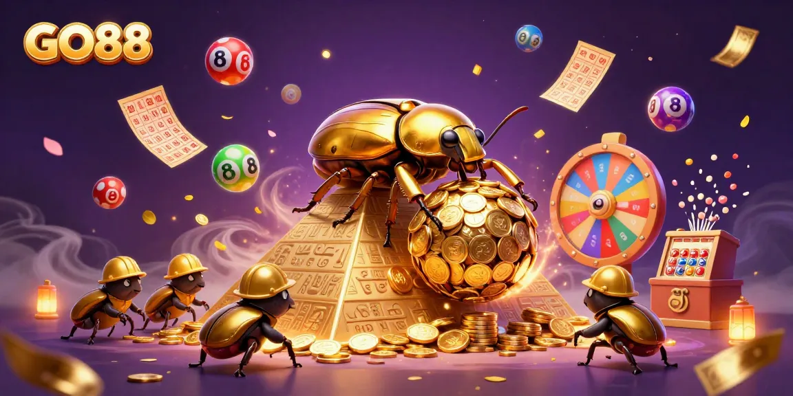 Engage in dynamic GO88 gaming with vibrant characters and exciting lottery elements.