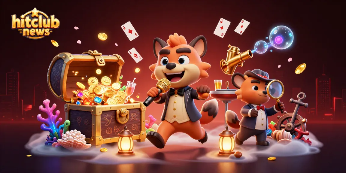 Hyenas entertaining at hitclubnews casino club, featuring vibrant games and rich details.