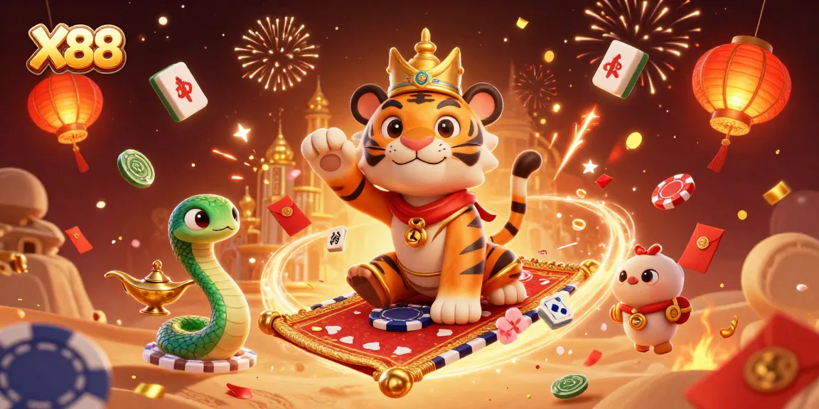 X88 players enjoy engaging casino experiences with vibrant elements and elements from the rich theme.