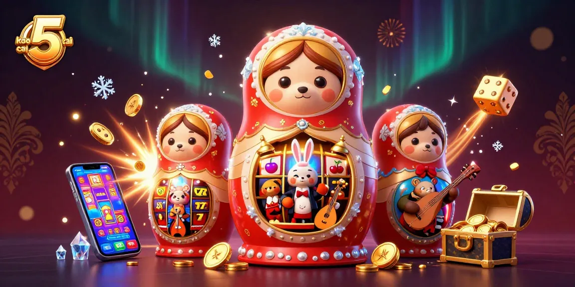 Experience the excitement of keo nha cai 5 as you explore vibrant casino scenes filled with jackpots and festive elements.