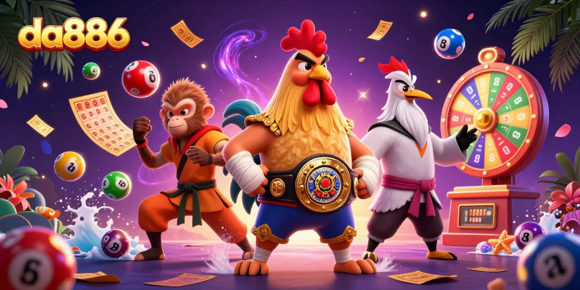 Experience dynamic gaming with da886's vibrant casino scene featuring exciting lottery elements.