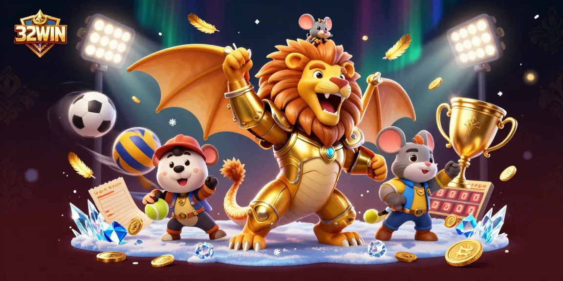 Experience thrilling gambling at 32WIN with exciting sports elements and vibrant game action.