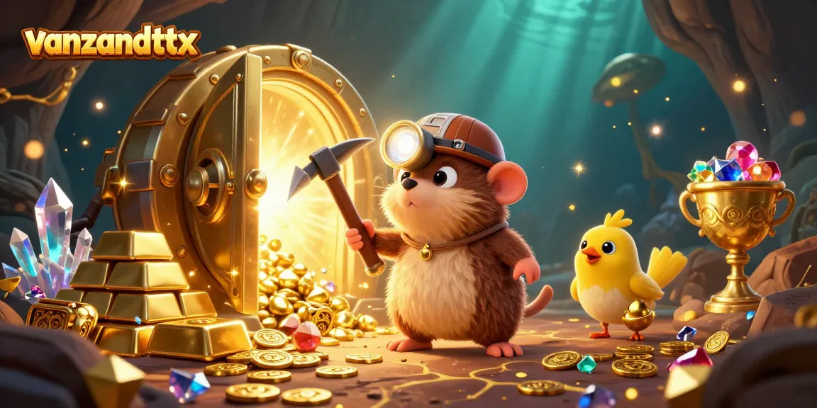 Experience the vibrant world of vanzandttx as the treasure hunter uncovers golden jackpots in this immersive casino scene.
