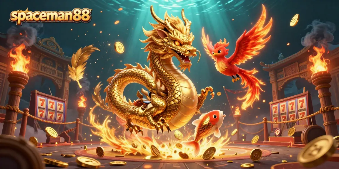 Spaceman88 showcasing an exciting 3D digital casino scene filled with animated characters and vibrant elements.
