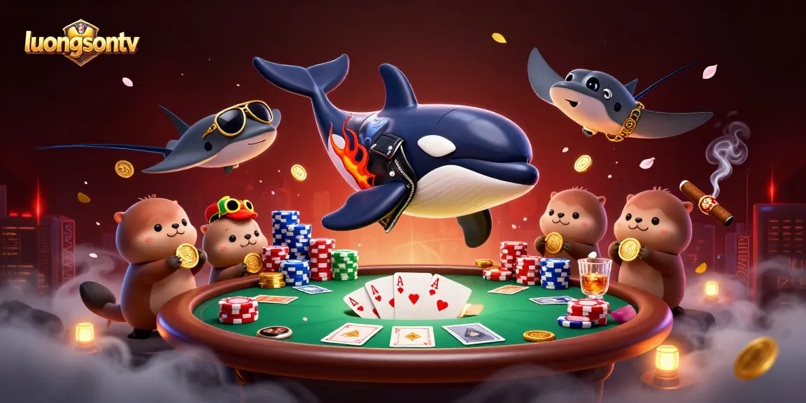 Experience thrilling poker action with luongsontv, featuring vibrant characters and dazzling game elements.