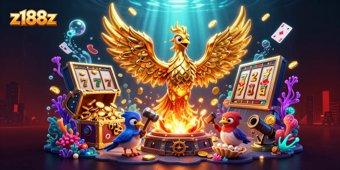 Experience the thrill of winning at z188z with vibrant 3D slots and gaming elements.